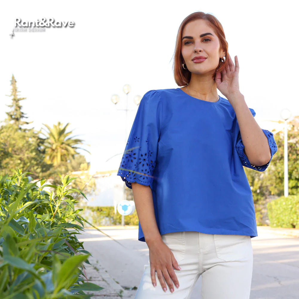 Rant & Rave Sutton Top - Cobalt Blue