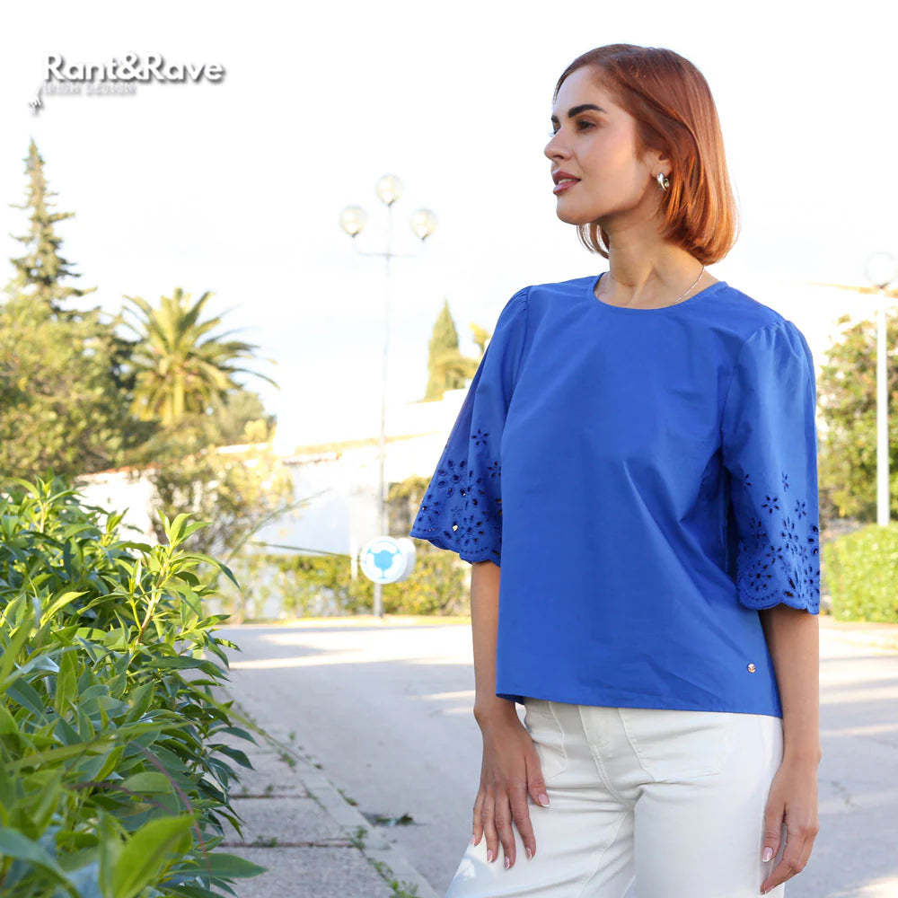 Rant & Rave Sutton Top - Cobalt Blue