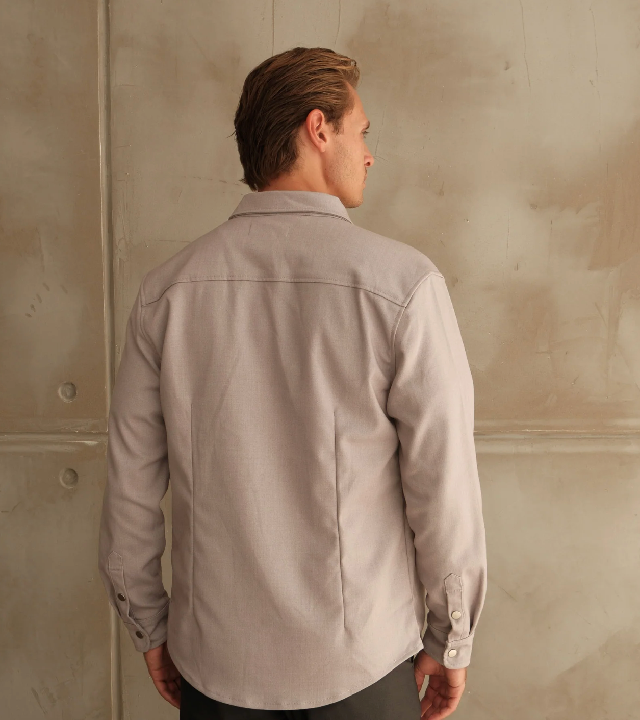 Walker & Hunt Mason Overshirt - Grey
