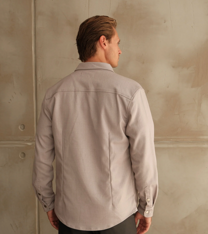 Walker & Hunt Mason Overshirt - Grey