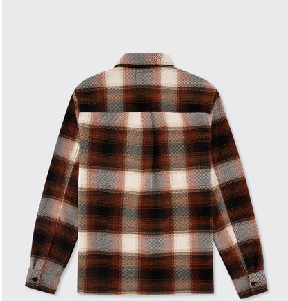 Walker & Hunt Mercer Check Shirt - Mocha