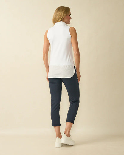 Deck Sienna Sleeveless Top - White