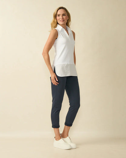Deck Sienna Sleeveless Top - White