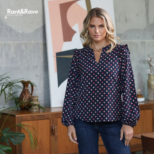 Ran t& Rave Taya Top - Navy
