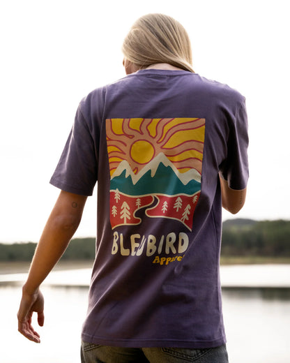 Bleubird Road Out Tee - Plum