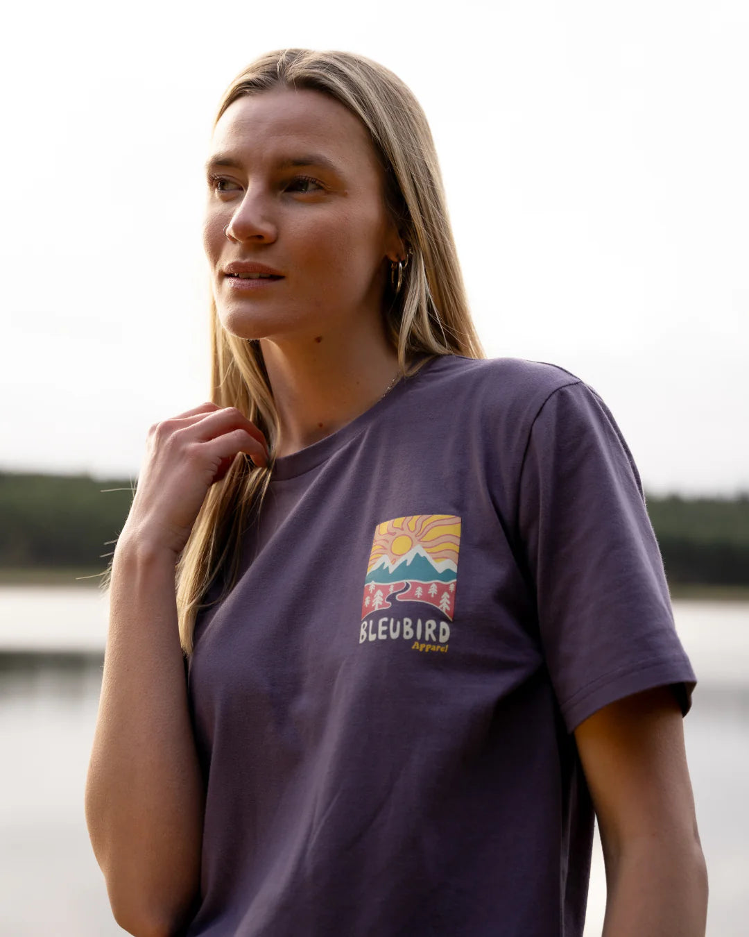 Bleubird Road Out Tee - Plum