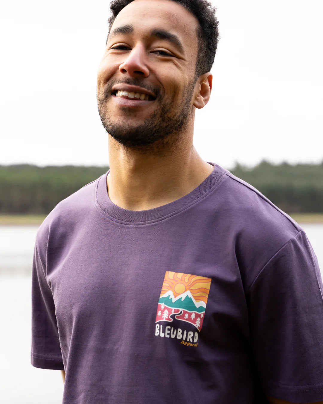 Bleubird Road Out Tee - Plum