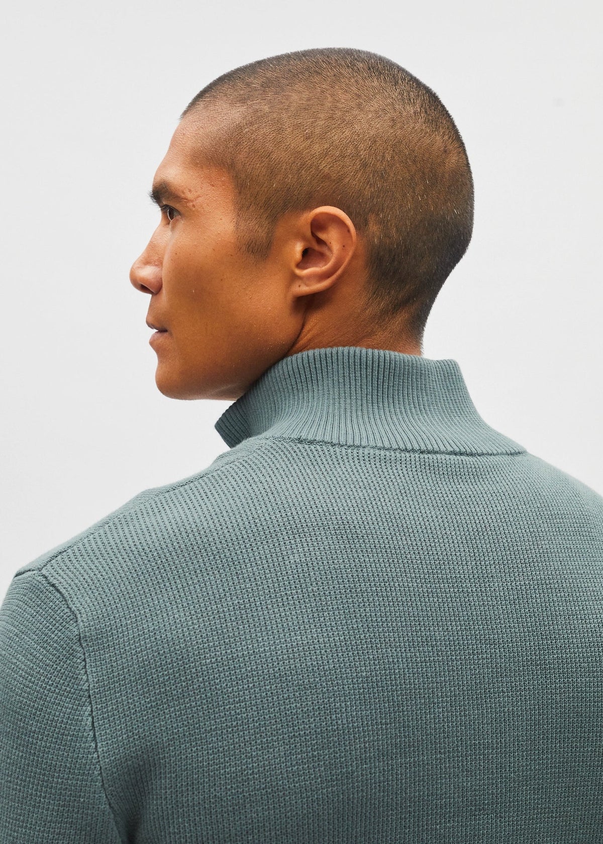 Diesel Twain Half Zip - Green Meadow