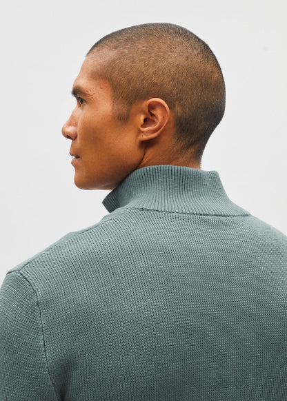 Diesel Twain Half Zip - Green Meadow
