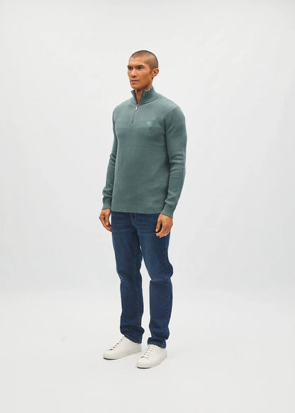 Diesel Twain Half Zip - Green Meadow