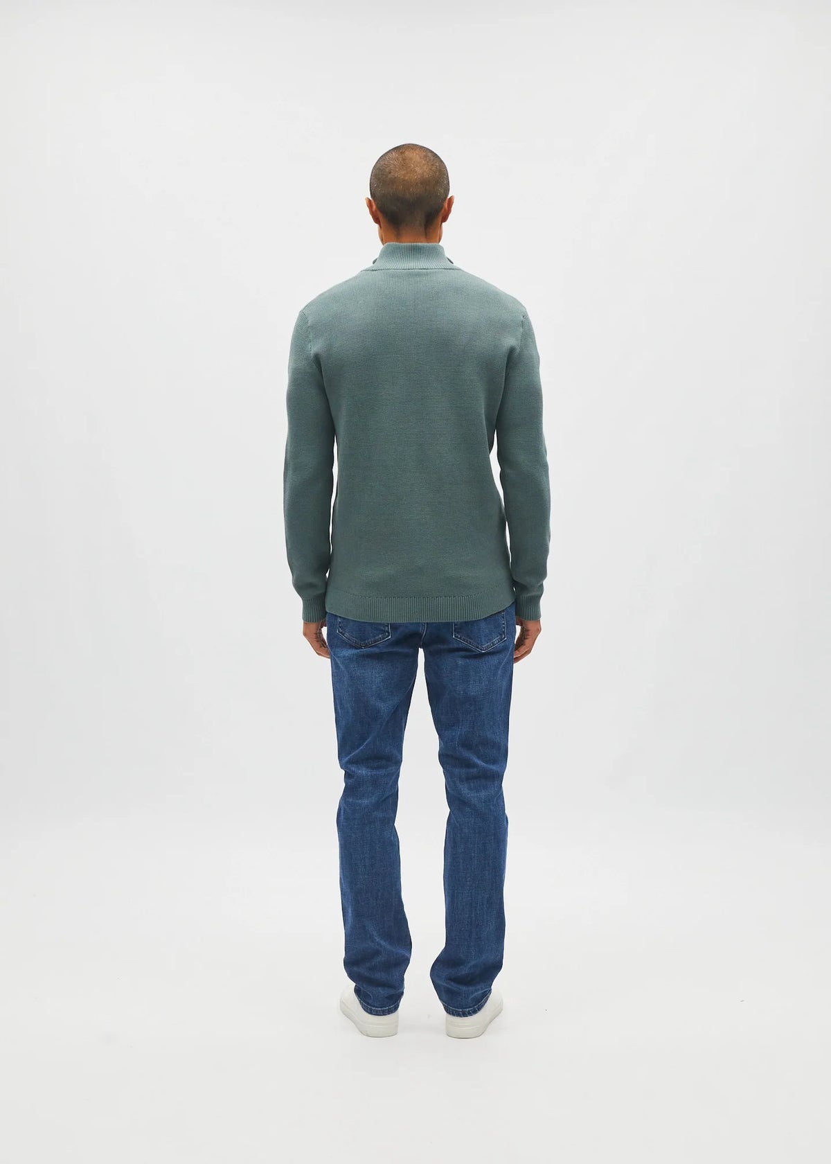 Diesel Twain Half Zip - Green Meadow