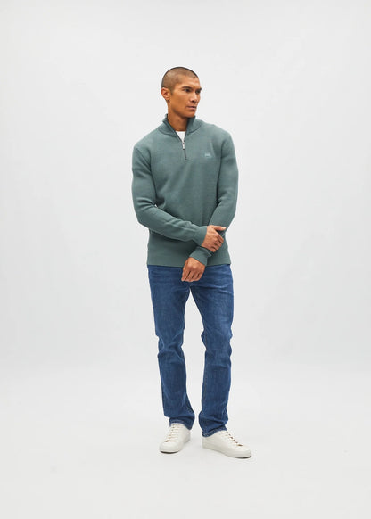 Diesel Twain Half Zip - Green Meadow