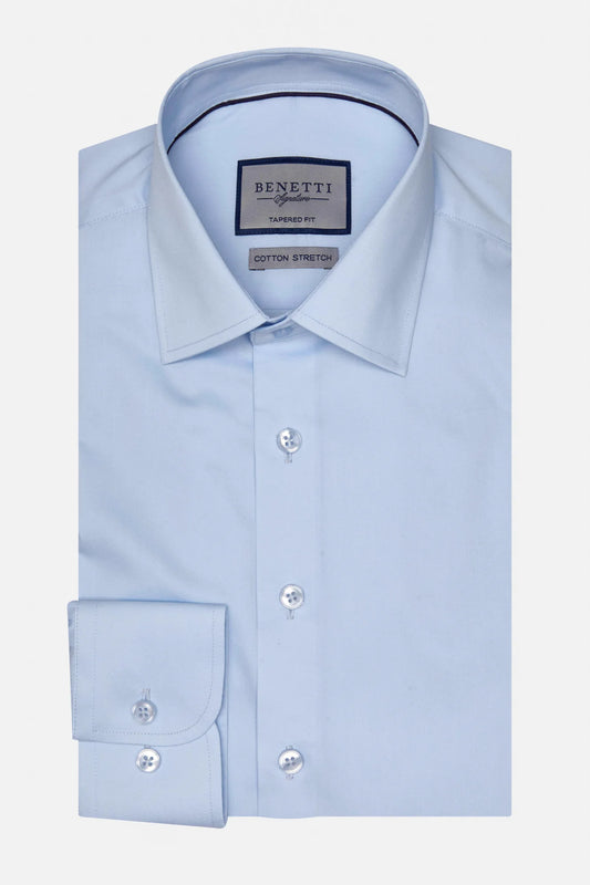 Benetti Oscar Classic Comfort Fit Shirt - Sky