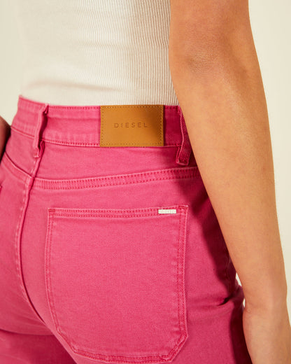 Diesel Tara Crop Flare Jeans - Pink