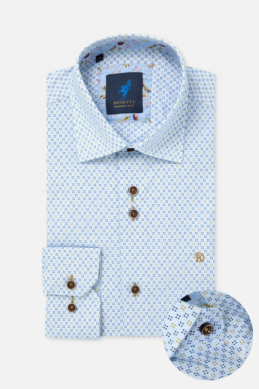 Benetti Tokyo Long Sleeve Shirt - Stone