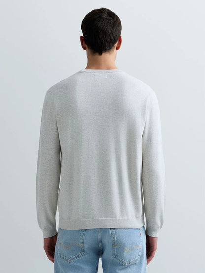 Replay Cotton Crew Neck Jumper - Silver