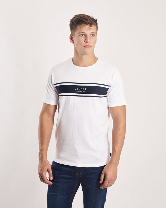 Diesel Umpire T-Shirt  - White/Navy