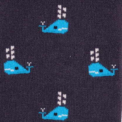 Swole Panda Bamboo Socks - Whale