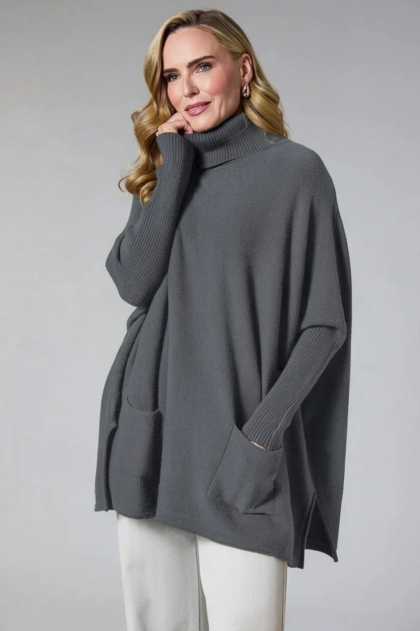 Deck Roll Neck Knit - Slate