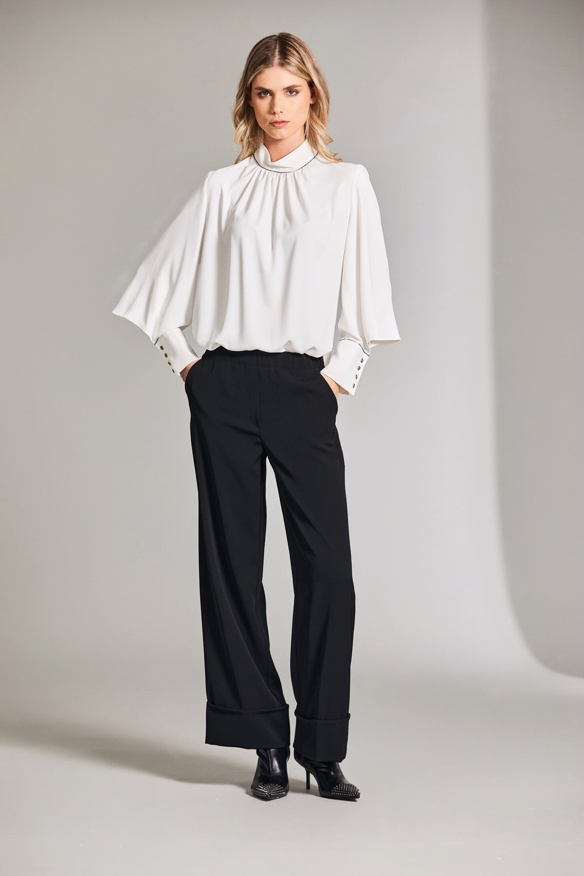 Peruzzi Diamante Blouse - Ivory