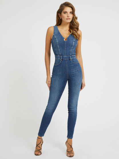 Guess Ester Skinny Fit Jumpsuit - Denim