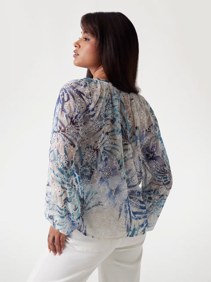 Guess Daniel Embroidery Tunic Blouse