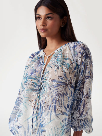 Guess Daniel Embroidery Tunic Blouse