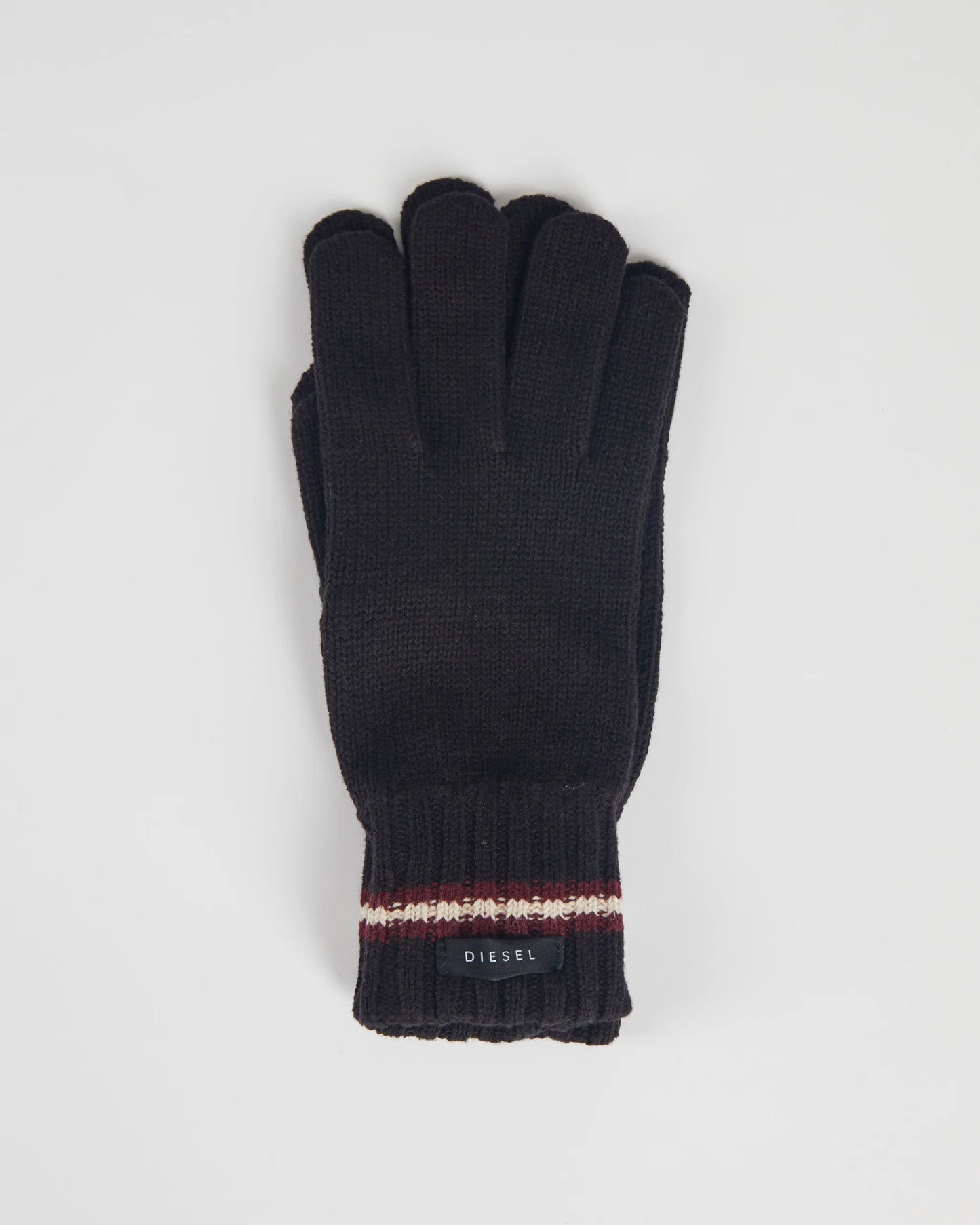 Diesel William Gloves - Black/Wine Port