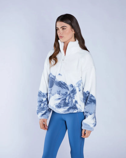 Diesel Winter Half Zip Fleece - Multi Blue