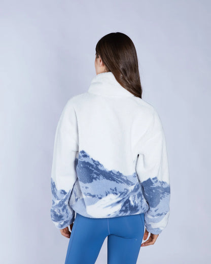 Diesel Winter Half Zip Fleece - Multi Blue