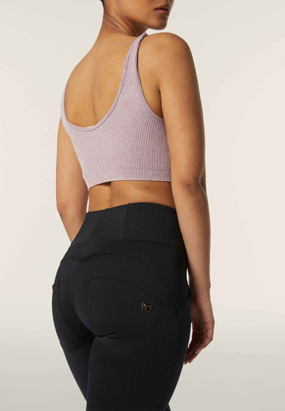 Freddy Gold Zip High Waist Trousers - Black