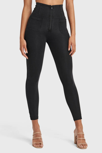 Freddy High Rise Front Pocket Pants - Black