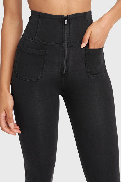 Freddy High Rise Front Pocket Pants - Black