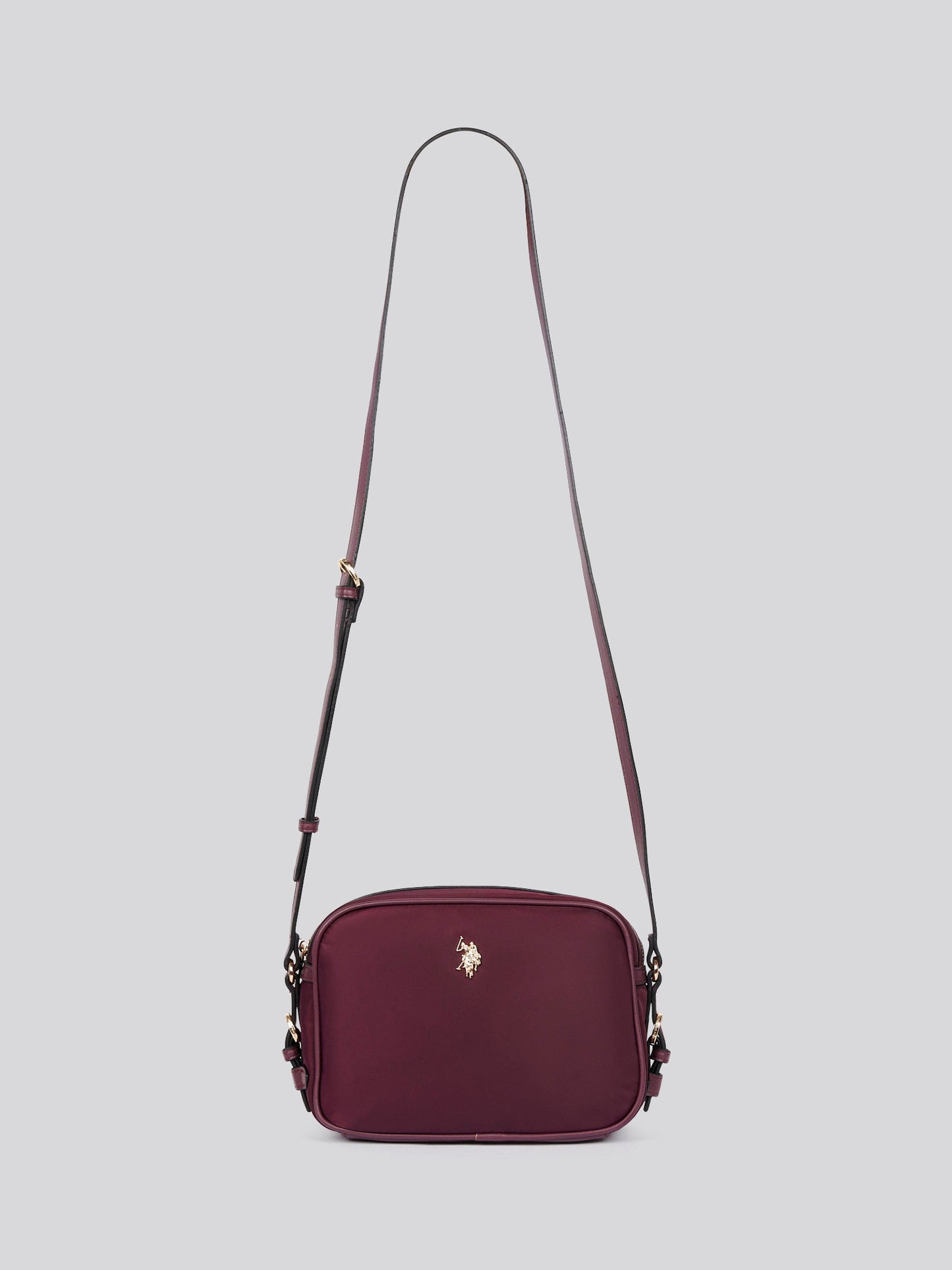 U.S. POLO ASSN. Houston Crossbody Bag - Plum Sheen