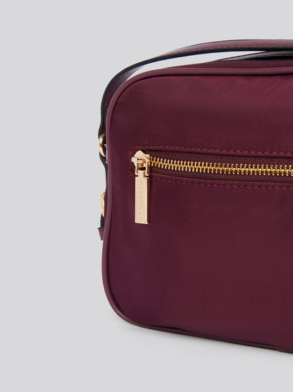 U.S. POLO ASSN. Houston Crossbody Bag - Plum Sheen