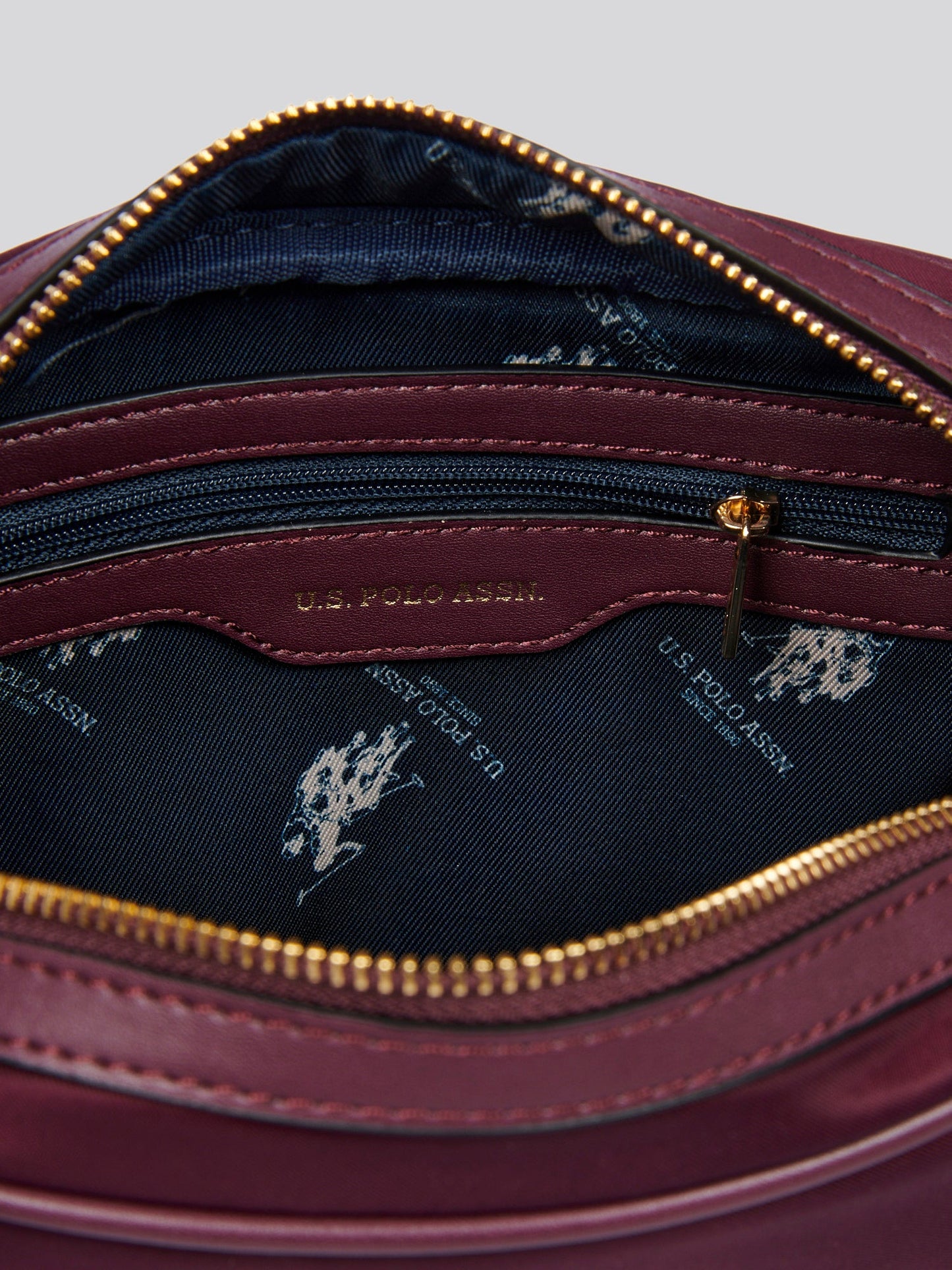 U.S. POLO ASSN. Houston Crossbody Bag - Plum Sheen