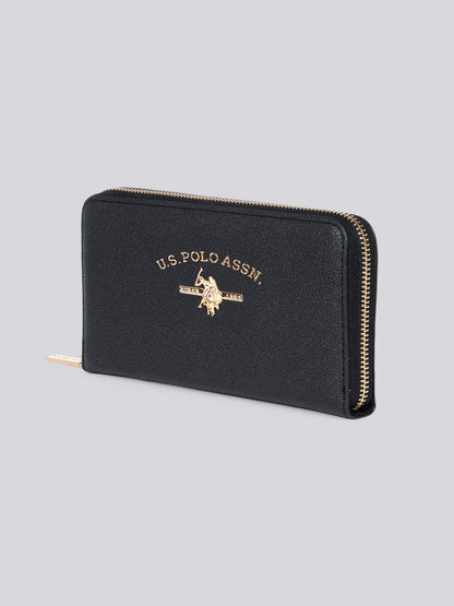 U.S. POLO ASSN. Stanford Zip Wallet - Black