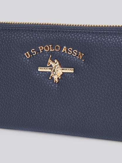 U.S. POLO ASSN. Stanford Zip Wallet - Navy