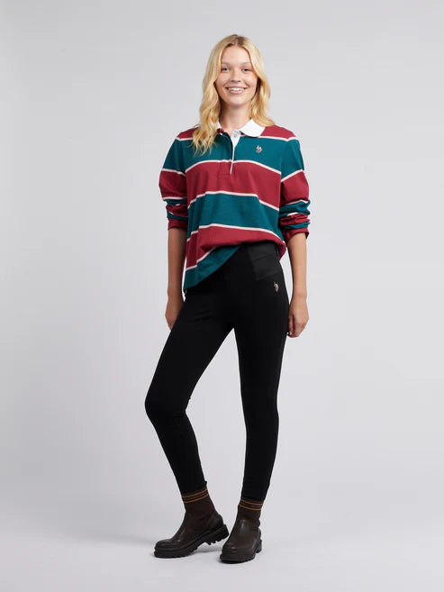 US Polo Assn Elastic Waistband Leggings - Black