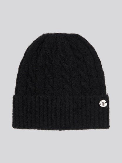 U.S.Polo Assn. Signature Cable Knit Beanie - Black