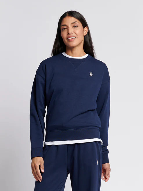 U.S. POLO ASSN. Crew Sweatshirt - Navy Iris