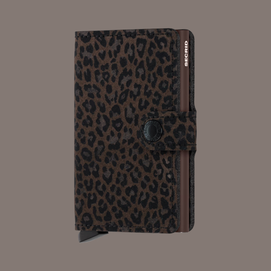 Secrid Mini Wallet - Leopard Brown