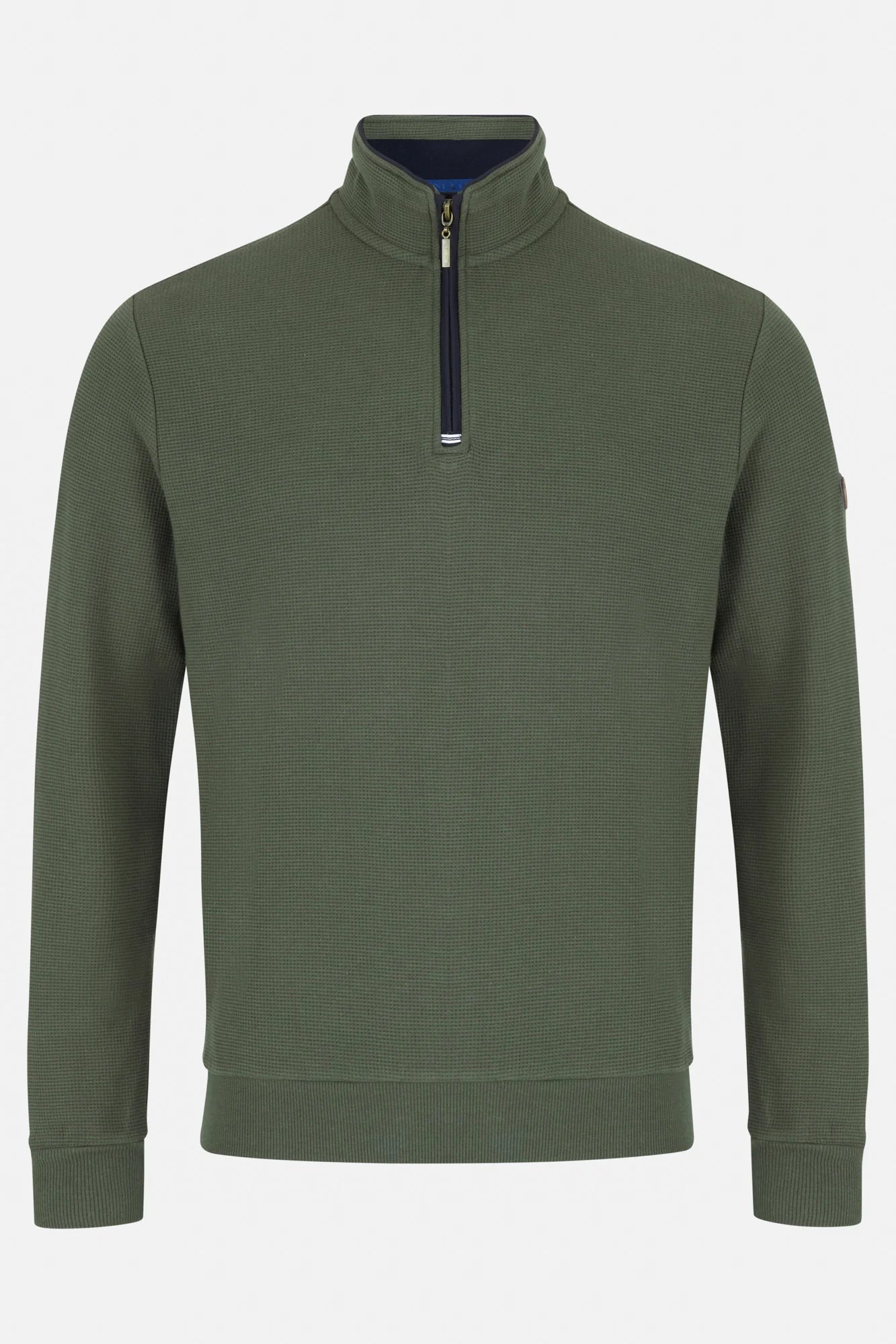 Benetti Walter Jersey 1/4 Zip Jumper - Forest