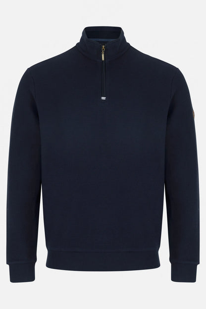 Benetti Walter Jersey 1/4 Zip Jumper - Navy