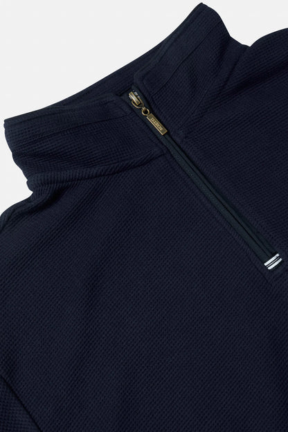 Benetti Walter Jersey 1/4 Zip Jumper - Navy