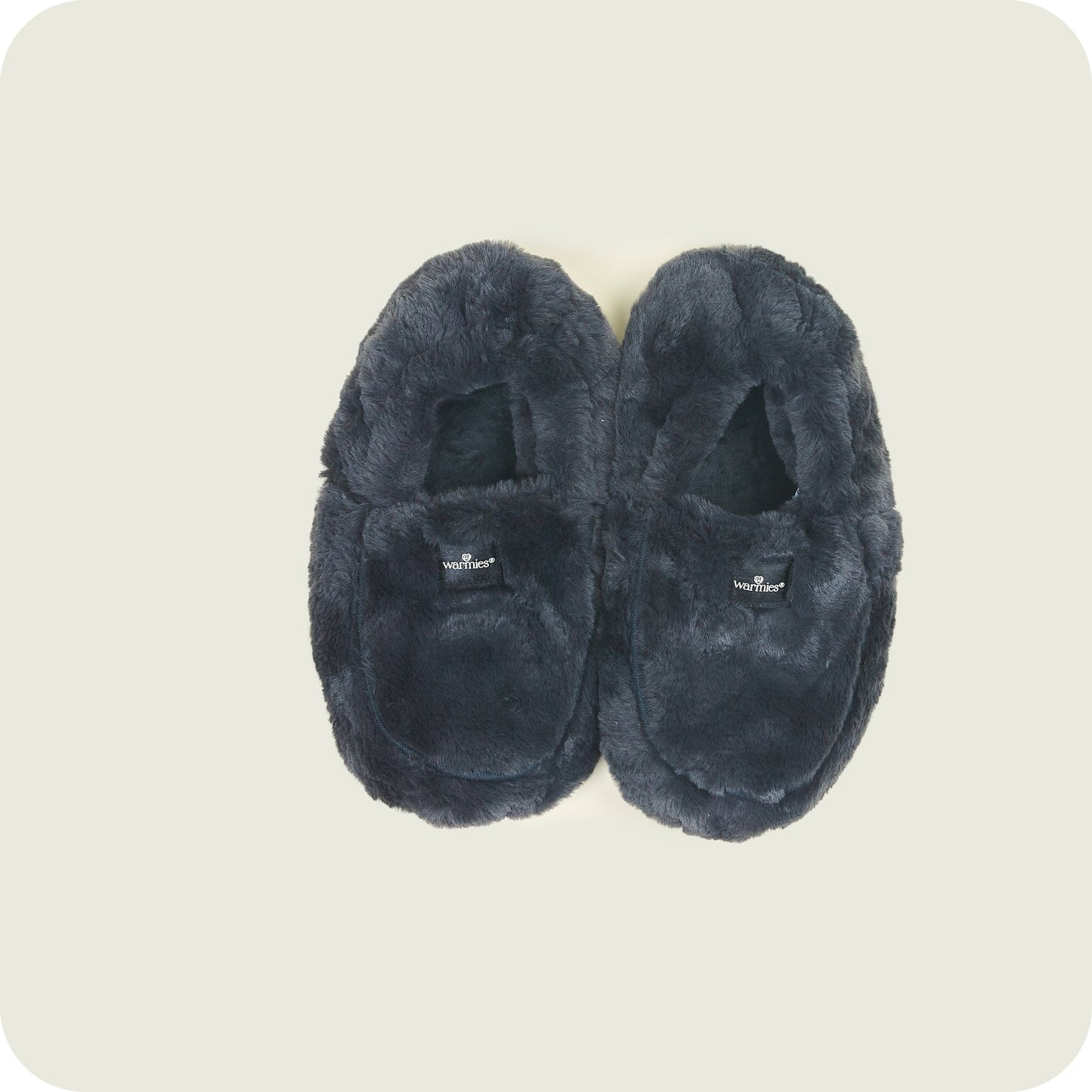 Warmies Luxury Slippers in Box - Charcoal