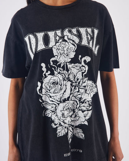 DIESEL Xan T-Shirt - Washed Black