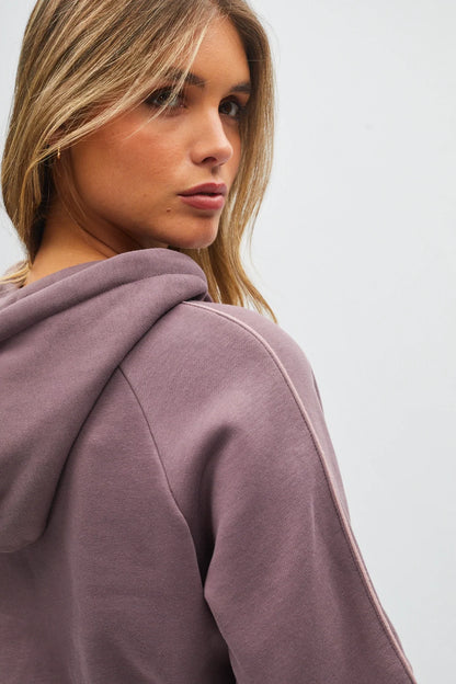 Diesel Cruz Zipper Hoodie - Dusty Mauve