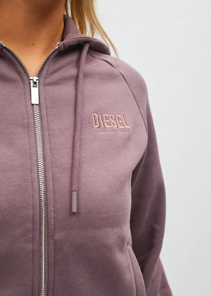 Diesel Cruz Zipper Hoodie - Dusty Mauve