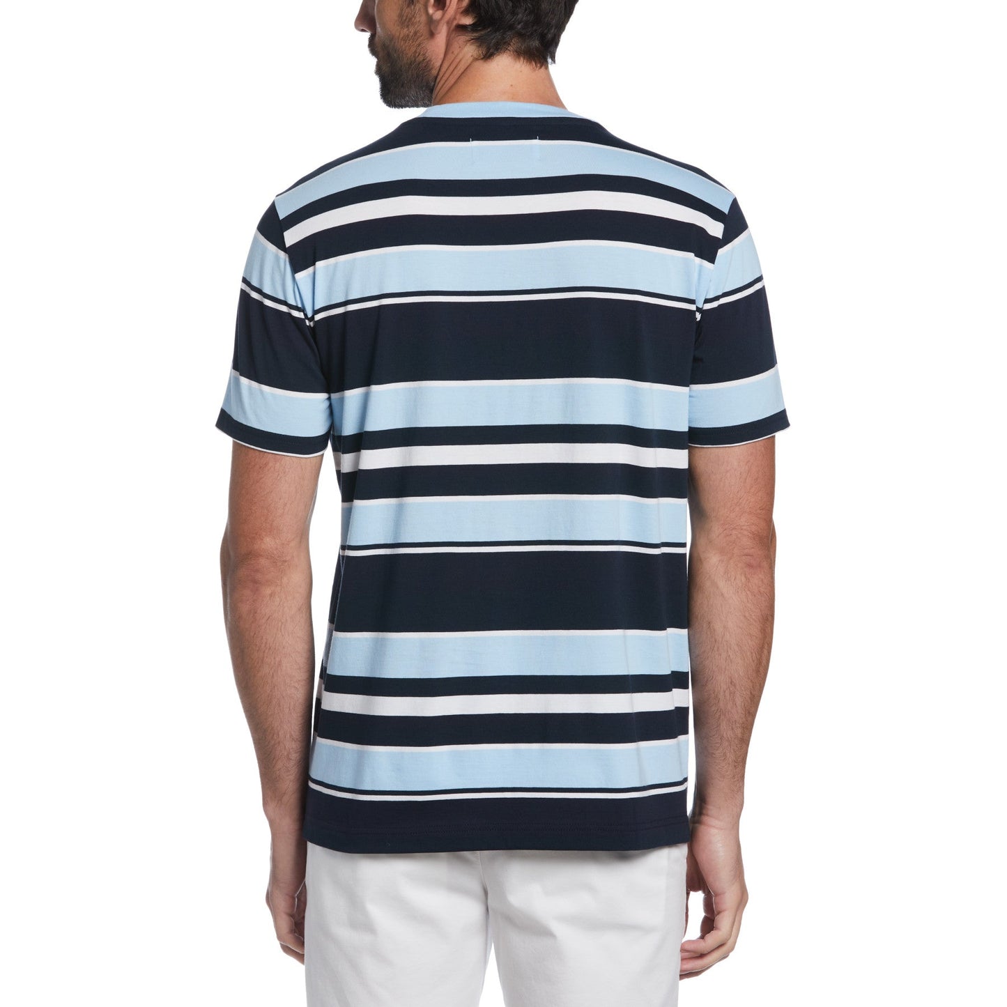 Original Penguin Striped Cerulean T-Shirt